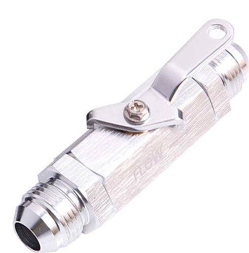Aeroflow Shut Off Valve -16AN Silver Billet Body With -16ORB Ports