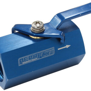 AEROFLOW SHUT OFF VALVE -10ORB BLUE FEMALE -10ORB PORTS
