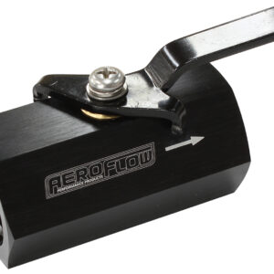AEROFLOW SHUT OFF VALVE -10ORB BLACK FEMALE -10ORB PORTS