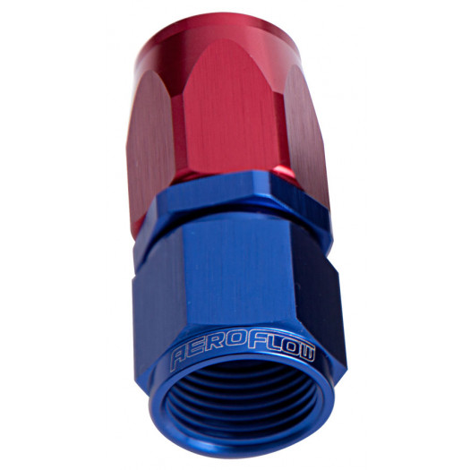 Aeroflow -4AN Taper Series Straight Hose End Blue