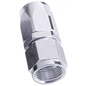Aeroflow -6AN Taper Series Straight Hose End Silver