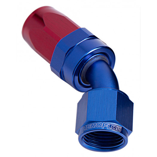 Aeroflow -16AN Taper Series 45 Degree Hose End Blue