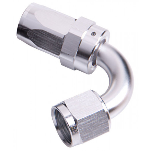 Aeroflow -10AN Taper Series 120 Degree Hose End Silver