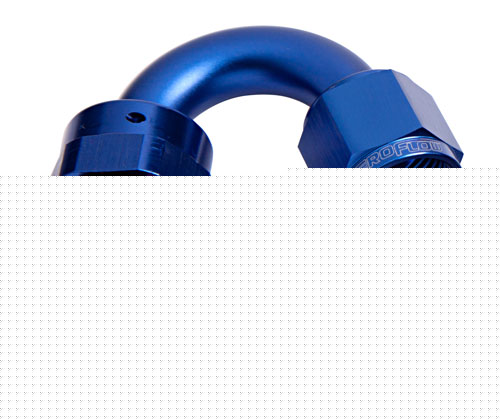 Aeroflow -4AN Taper Series 150 Degree Hose End Blue