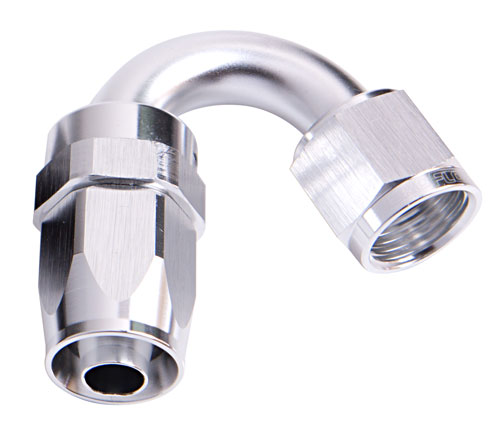 Aeroflow -10AN Taper Series 150 Degree Hose End Silver