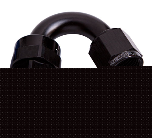 Aeroflow -16AN Taper Series 150 Degree Hose End Black AF105-16BLK