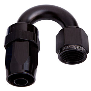 Aeroflow -6AN Taper Series 180 Degree Hose End Black