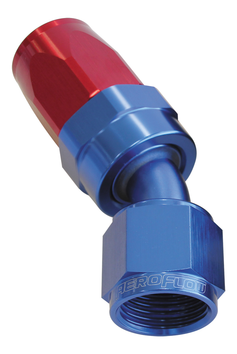 Aeroflow -8AN Taper Series 30 Degree Hose End Blue
