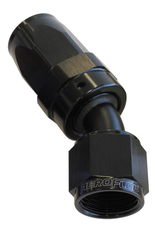 Aeroflow -10AN Taper Series 30 Degree Hose End Black