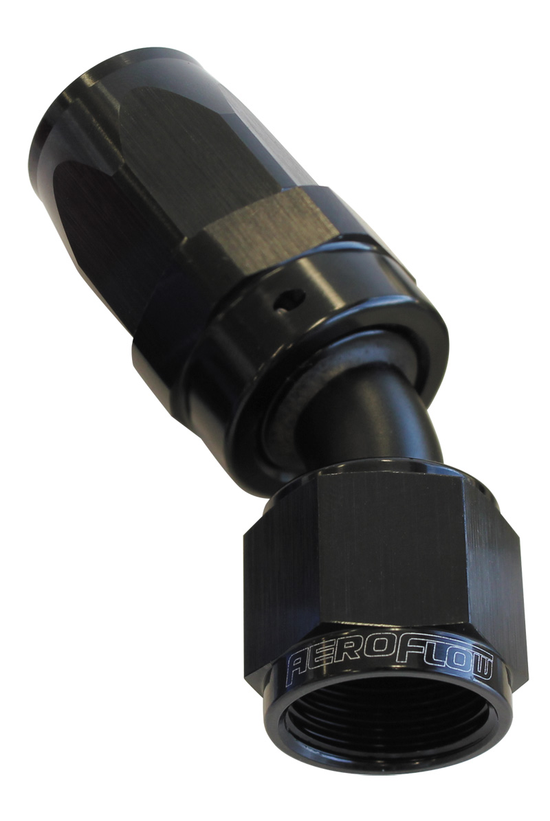 Aeroflow -10AN Taper Series 30 Degree Hose End Black