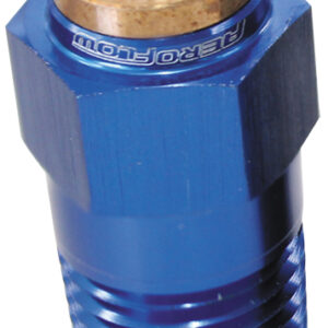 AEROFLOW 1/8" NPT STRAIGHT TO 3/16" 120SERIES NYLON BLUE FITTING