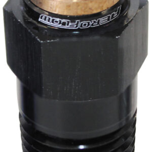 AEROFLOW 1/8" NPT STRAIGHT TO 3/16" 120SERIES NYLON BLACK FITTING