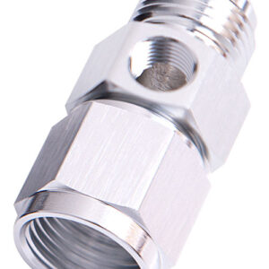 Aeroflow Straight Female - Male -6AN Silver With 1/8" NPT Port