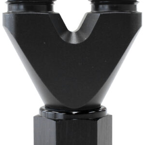 AEROFLOW U BLOCK FEMALE -8 TO 2 X -6AN MALE NIPPLES STRAIGHT OUTLET AF146-08-06BLK