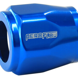 Aeroflow Hex Hose Finisher 12mm ID Blue 1/2" ID Clamp