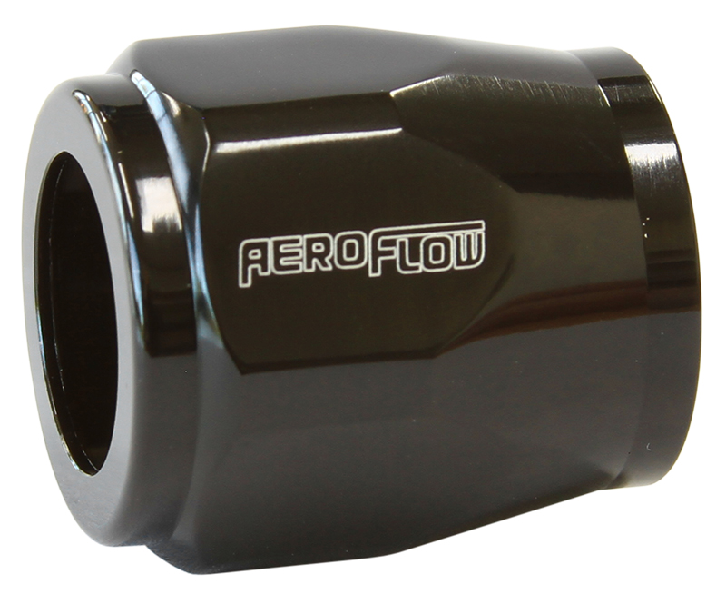 Aeroflow Hex Hose Finisher 17mm ID Black 11/16" ID Clamp