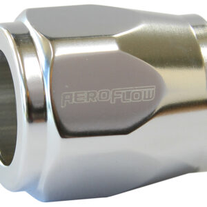 Aeroflow Hex Hose Finisher 20mm ID Silver 13/16" ID Clamp