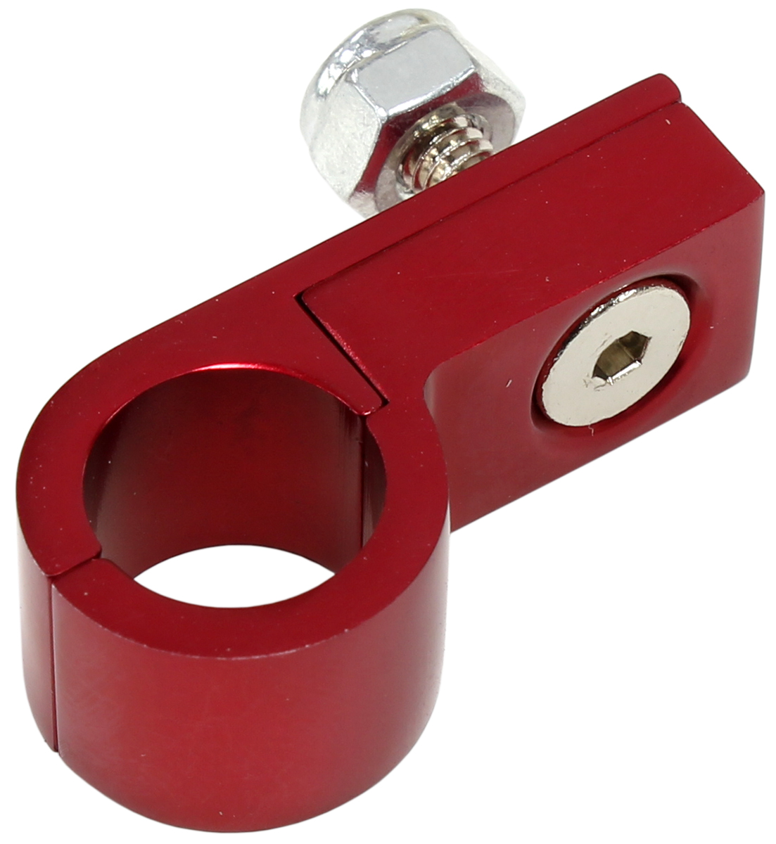 Aeroflow Billet P Style Clamp -10 Hose Red 21mm ID Or 13/16" ID