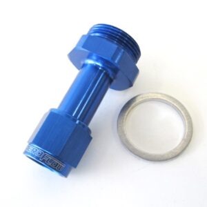 AEROFLOW -6AN HOLLEY CARB INLET 4150 BLUE SWIVEL NUT (PAIR)