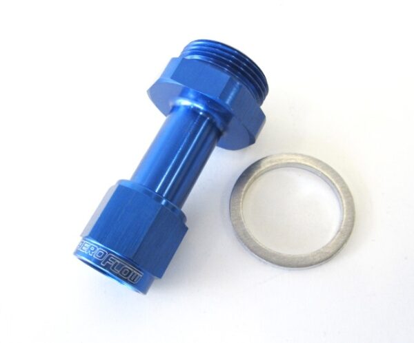 AEROFLOW -6AN HOLLEY CARB INLET 4150 BLUE SWIVEL NUT (PAIR)