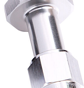 AEROFLOW -6AN HOLLEY CARB INLET 4150 SILVER SWIVEL NUT (PAIR)