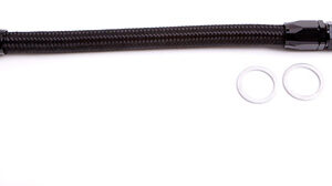 Aeroflow Holley Dual Inlet Rail -6AN Black Suit 1-2 Metering Blocks