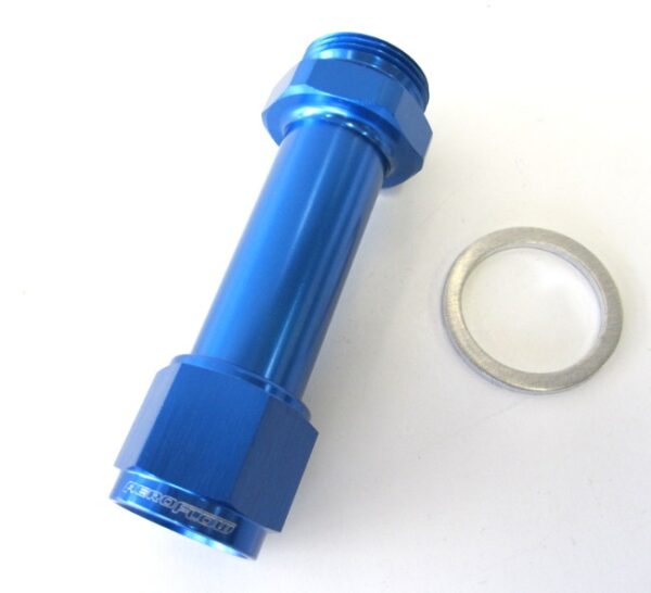 AEROFLOW -8AN FEMALE TO HOLLEY 4150 BLUE SWIVEL NUT (PAIR)