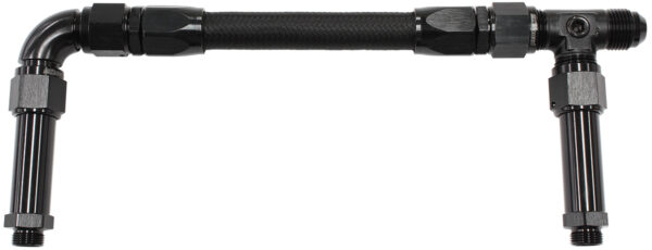 AEROFLOW BG / DEMON DUAL INLET -8AN BLACK SUIT 2 X METERING BLOCKS