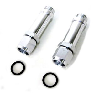 AEROFLOW -8AN FEMALE TO HOLLEY ULTRA HPSILVER SWIVEL NUT (PAIR) -8ORB