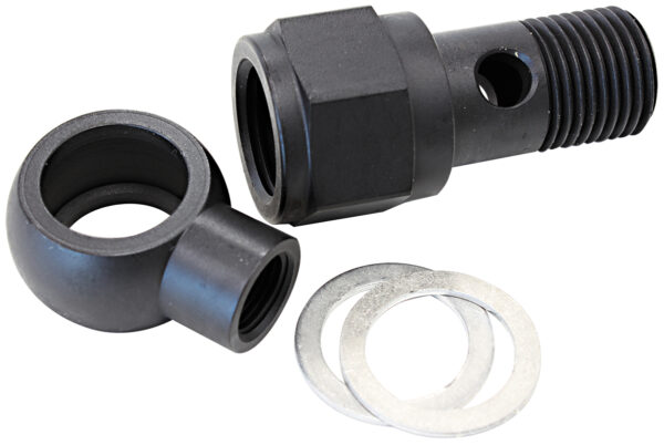 AEROFLOW LS CHEVY OIL PRESSURE ADAPTER ALLOWS 1/8" NPT AUX PORT STEEL
