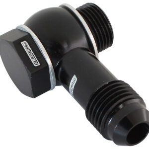 AEROFLOW HOLLEY FITECH 9/16"-24 to -6 INLET FITTING KIT BLACK