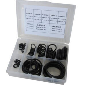Aeroflow Buna N O-Rings -3 To -20AN PK 10 Of Each In Plastic Case
