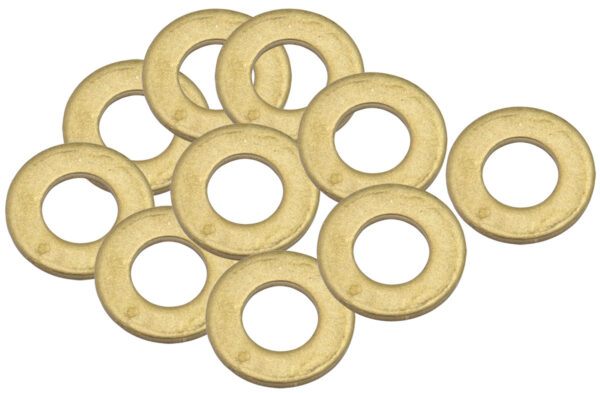 AEROFLOW BRASS CRUSH WASHER METRIC M6 6MM ID SUITS M6 THREAD 10 PACK