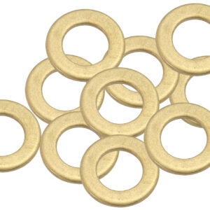 AEROFLOW BRASS CRUSH WASHER METRIC M8 8MM ID SUITS M8 THREAD 10 PACK