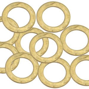 AEROFLOW BRASS CRUSH WASHER METRIC M12 12MM ID SUIT M12 THREAD 10 PAC