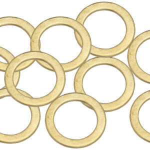 AEROFLOW BRASS CRUSH WASHER METRIC M14 14MM ID SUIT M14 THREAD 10 PAC