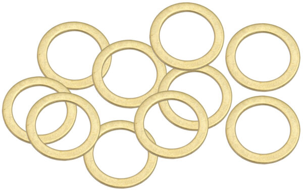 AEROFLOW BRASS CRUSH WASHER METRIC M16 16MM ID SUIT M16 THREAD 10 PAC
