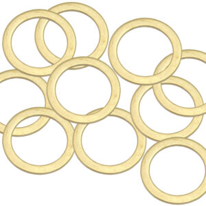 AEROFLOW BRASS CRUSH WASHER METRIC M18 18MM ID SUIT M18 THREAD 10 PAC