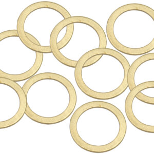 AEROFLOW BRASS CRUSH WASHER METRIC M20 20MM ID SUIT M20 THREAD 10 PAC