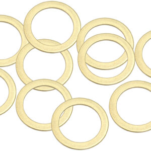 AEROFLOW BRASS CRUSH WASHER METRIC M22 22MM ID SUIT M22 THREAD 10 PAC