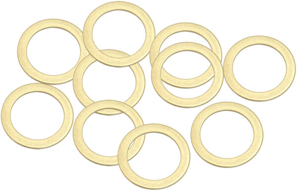 AEROFLOW BRASS CRUSH WASHER METRIC M22 22MM ID SUIT M22 THREAD 10 PAC