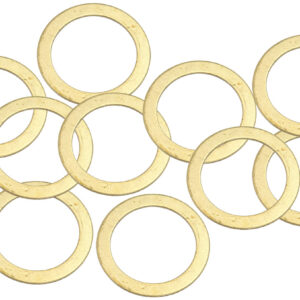 AEROFLOW BRASS CRUSH WASHER METRIC M24 24MM ID SUIT M24 THREAD 10 PAC