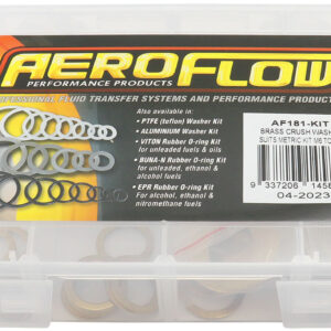 AEROFLOW BRASS CRUSH WASHER METRIC KIT SIZES INCLUDE M6 TO M24