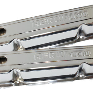 AEROFLOW STEEL VALVE COVERS CHRYSLER SBCHROME WITH AEROFLOW LOGO