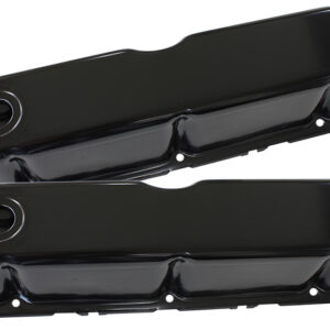 AEROFLOW STEEL VALVE COVERS, SBF BLACK WITHOUT LOGO