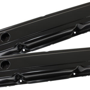 AEROFLOW STEEL VALVE COVERS, CHRYSLER SB, BLACK WITHOUT LOGO