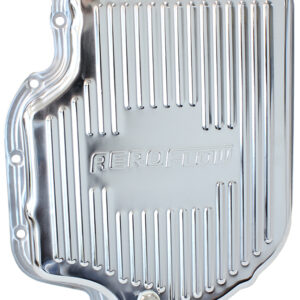 AEROFLOW TH400 DEEP TRANSMISSION PAN CHROME W/ DRAIN PLUG 3" DEEP