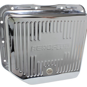 AEROFLOW TH350 DEEP TRANSMISSION PAN CHROME W/ DRAIN PLUG