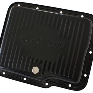 AEROFLOW GM POWERGLIDE TRANSMISSION PANSTD DEPTH BLACK W/ DRAIN PLUG