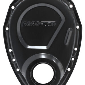 AEROFLOW SB CHEV TIMING COVER BLACK GASKETS BOLTS & SEAL